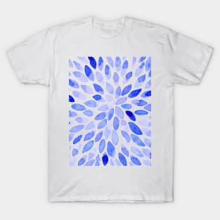 Watercolor brush strokes - blue T-Shirt